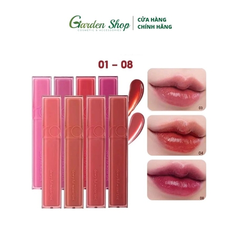 Son Tint Bóng, Siêu Lì Cho Đôi Môi Căng Mọng Romand Dewyful Water Tint 5g