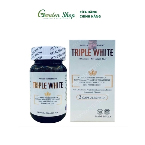 Viên uống Triple White Glutathione 1200mg 50 Viên