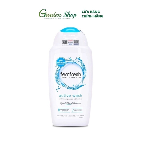 Dung Dịch Vệ Sinh Phù Hợp Với Người Thường Xuyên Vận Động Femfresh Ultimate Care 250ml