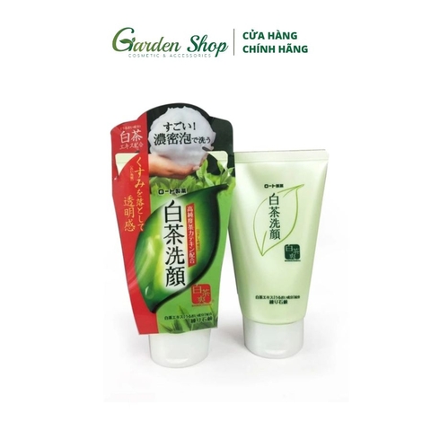 Kem Rửa Mặt Shirochasou Rohto Chiết Xuất Trà Trắng White Tea Face Wash 120g