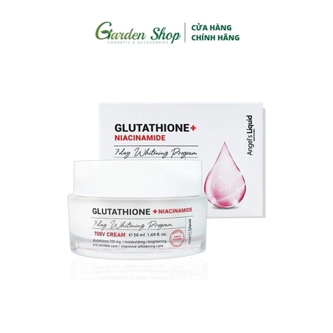 Kem Dưỡng Đặc Trị Nám Truyền Trắng Angel's Liquid Glutathione + Niacinamide 7Day Whitening Program 700 V-Cream 50ml