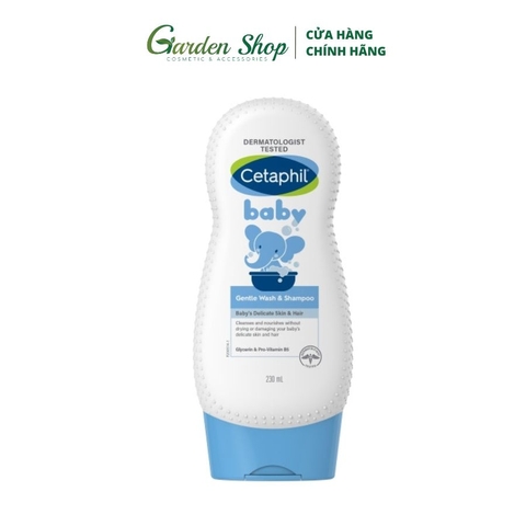 Sữa Tắm Gội 2 In 1 Cho Bé Cetaphil Baby Gentle Wash & Shampoo 230ml