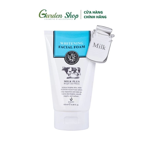 Sữa Rửa Mặt Dưỡng Trắng Scentio Milk Plus Whitening Facial Foam 100ml