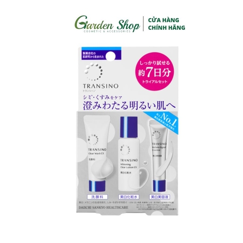 Set 3 Món Minisize Transino Dưỡng Trắng Mờ Thâm Nám