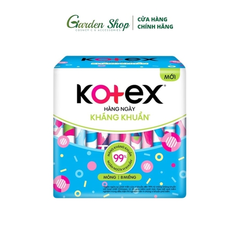 Băng Vệ Sinh Hằng Ngày Kháng Khẩu Kotex (8 miếng/gói)