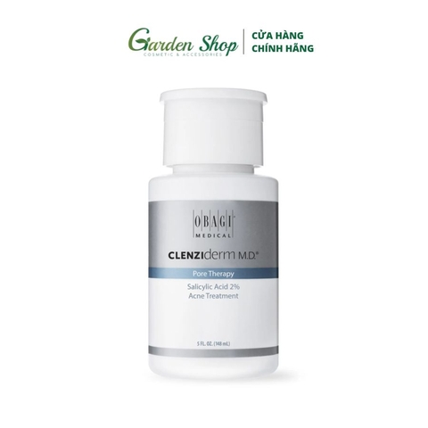 Lotion Làm Sạch Da BHA Giảm Mụn, Dầu Nhờn Obagi Clenziderm MD Pore Therapy Salicylic Acid 2% 148ml