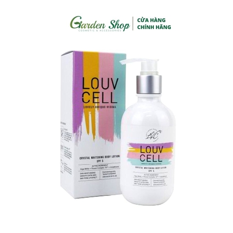 Sữa Dưỡng Thể Trắng Da, Nâng Tone LouvCell Crystal Whitening Body Lotion 250ml