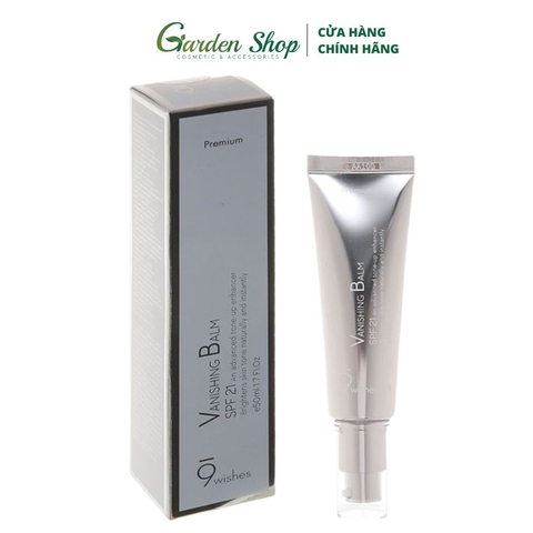 Kem Dưỡng Nâng Tone 9Wishes Vanishing Balm Premium SPF21 50ml