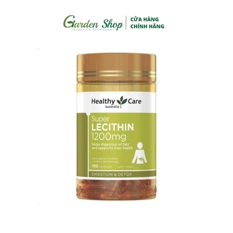 Viên Uống Mầm Đậu Nành Super Lecithin 1200mg Healthy Care 100 viên