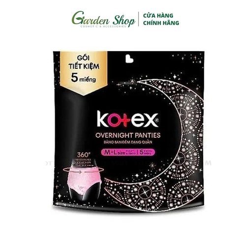 BVS Kotex Ban Đêm Dạng Quần Kotex Size M-L Gói 5 Miếng