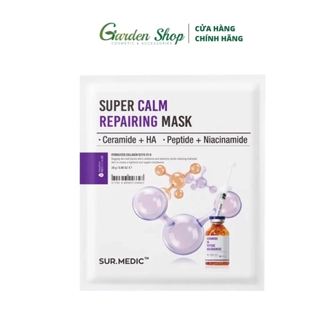 Mặt Nạ Phục Hồi, Làm Dịu Da Cấp Tốc Sur.Medic+ Super Calm Repairing Mask 28ml