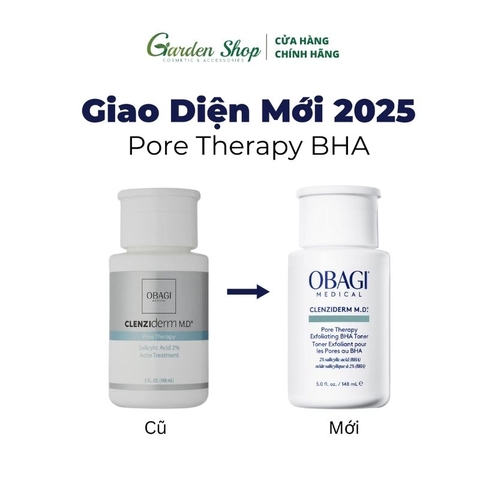 Lotion Làm Sạch Da BHA Giảm Mụn, Dầu Nhờn Obagi Clenziderm MD Pore Therapy Salicylic Acid 2% 148ml