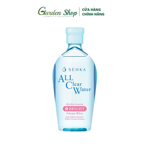 Nước Tẩy Trang Senka Cấp Ẩm, Dưỡng Sáng Da All Clear Water Micellar Formula White 230ml