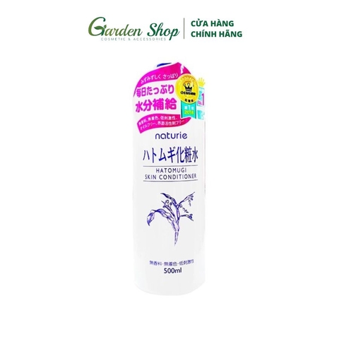 Nước Hoa Hồng Cấp Ẩm Dưỡng Trắng Chiết Xuất Ý Dĩ Naturie Hatomugi Skin Conditioner 500ml