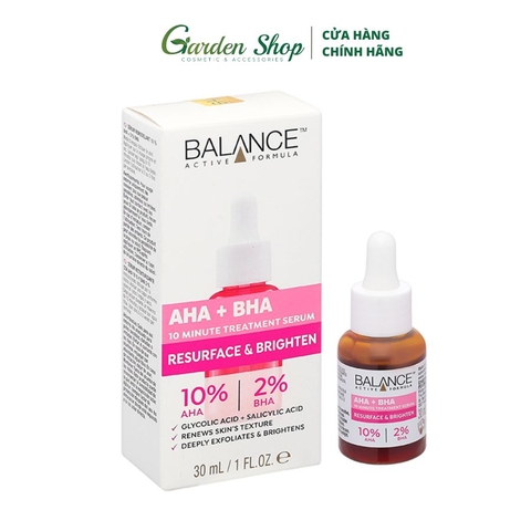 Serum Balance Active Formula AHA + BHA Tái Tạo, Sáng Mịn Da 30ml