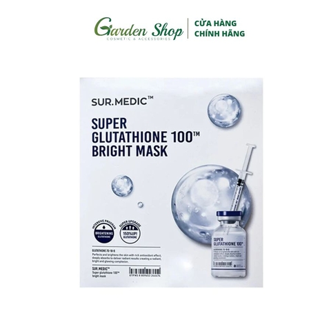 Mặt Nạ Dưỡng Trắng Da Chuyên Sâu Sur.Medic+ Bright Glutathione Mask 30g