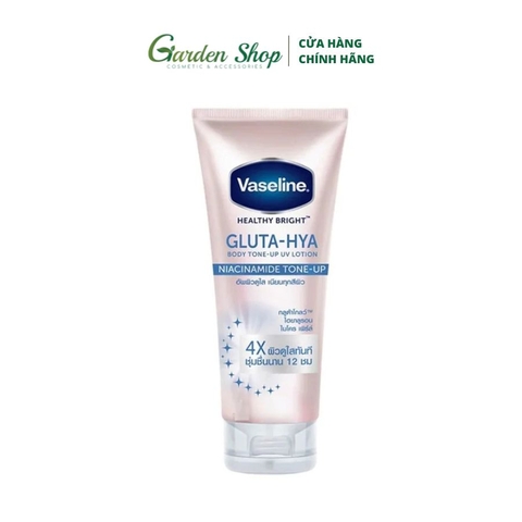 Dưỡng Thể Vaseline Sáng Da Healthy Bright Gluta-Hya Body Tone-Up UV Lotion 330ml