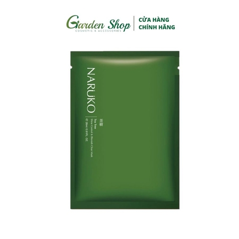 Mặt Nạ Trị Mụn, Kiểm Soát Dầu Chiết Xuất Tràm Trà Naruko Tea Tree Shine Control & Blemish Clear Mask 26ml
