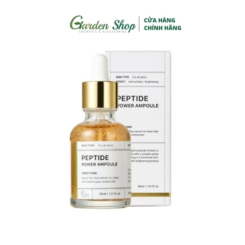 Tinh chất Dưỡng Chiết Xuất Vàng 24K, Làm Trắng Sáng, Săn Chắc Da B.O.M Peptide Power Ampoule 30ml