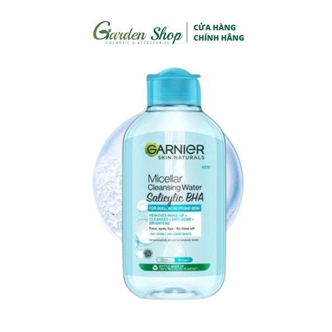 (Minisize) Nước Tẩy Trang Cho Da Dầu Mụn Garnier Salicylic BHA 125ml