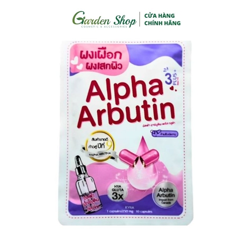 (New) Bột Trắng Da Alpha Arbutin Hya Gluta 10 Viên