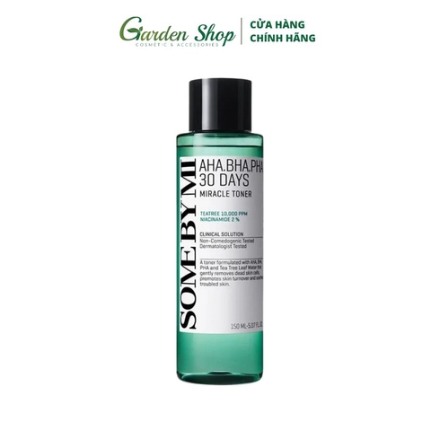 Nước Hoa Hồng Làm Sạch Da, Tẩy Da Chết Hàn Quốc Some By Mi AHA-BHA-PHA 30 Days Miracle Toner 150ml