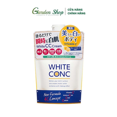 Sữa dưỡng thể trắng da White Conc Vitamin C túi 200g Nhật Bản