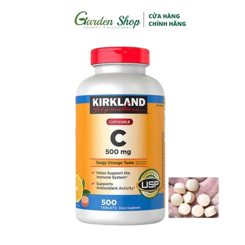 Viên nhai Vitamin C 500mg Kirkland 500 viên