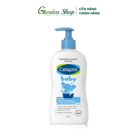 Sữa Tắm Gội Cho Bé Cetaphil Baby Gentle Wash & Shampoo 400ml