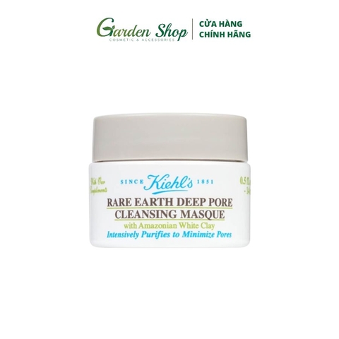 Mặt Nạ Đất Sét Kiehl's Làm Sạch Sâu, Se Khít Lỗ Chân Lông Rare Earth Deep Pore Cleansing Masque White Clay 14ml