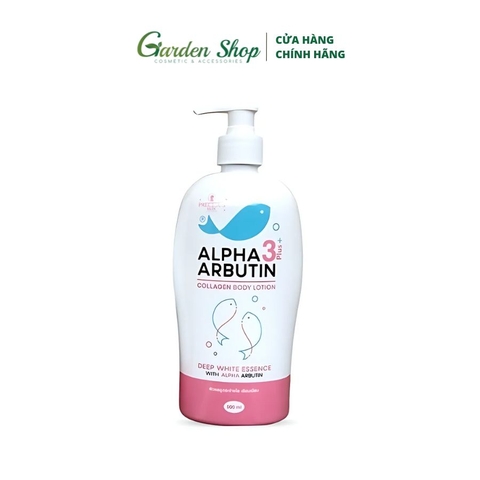 Dưỡng Thể Precious Skin Thailand Alpha Arbutin Collagen Lotion 3 Plus 500ml