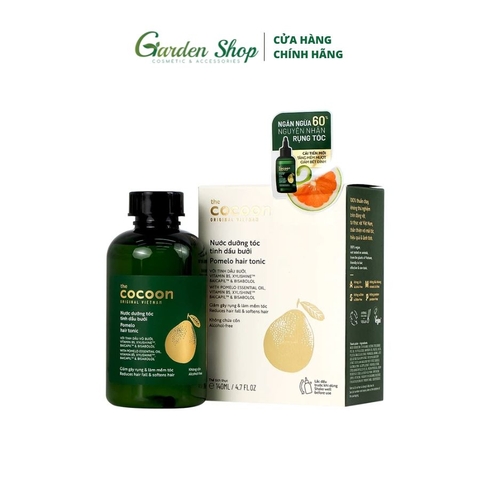 Nước Dưỡng Tóc Giảm Gãy Rụng Và Làm Mềm Tóc Tinh Dầu Bưởi The Cocoon Pomelo Hair Tonic 140ml
