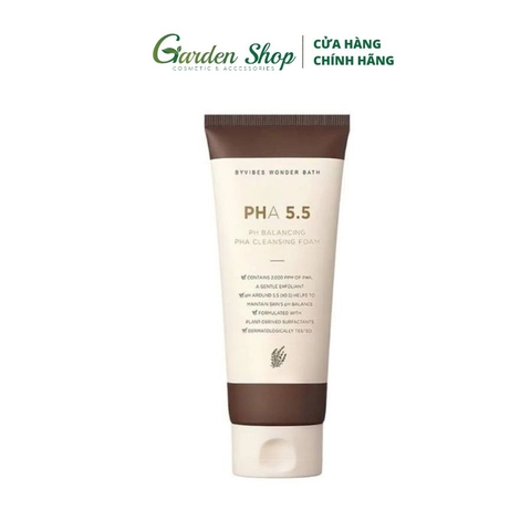 Sữa Rửa Mặt Wonder Bath 5.5 PH Balancing PHA Cleansing Foam 130ml
