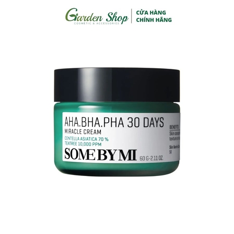Kem Dưỡng Giảm Mụn Some By Mi AHA-BHA-PHA 30 Days Miracle Cream 60g
