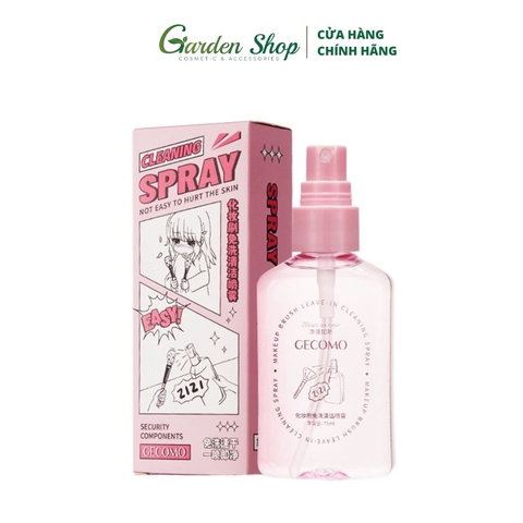 Bình Xịt Vệ Sinh Cọ Trang Điểm Gecomo 75ml