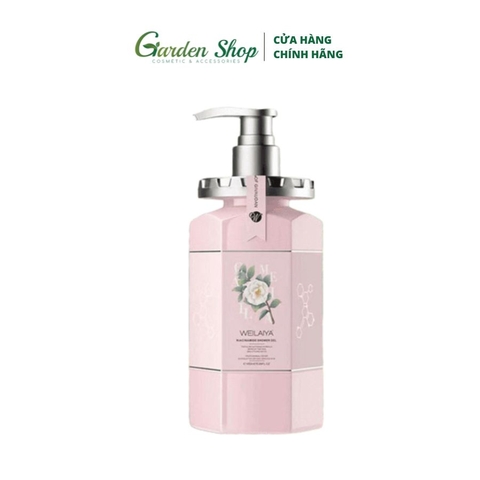 Sữa Tắm Trắng Da Hoa Trà Weilaiya Niacinamide Shower Gel 450ml