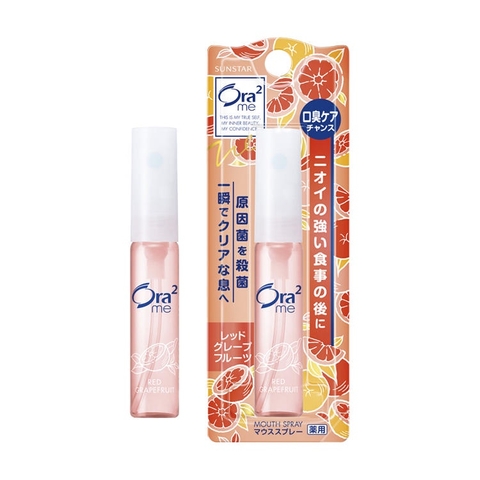Xịt Thơm Miệng Hương Bưởi Sunstar Ora2 Breath Fine Mouth Spray Red Grapefruit 6ml