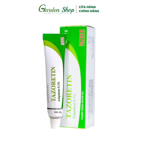 Gel Trị Mụn Ẩn, Mụn Trứng Cá Tazoretin Adapalene 0.1% 15g