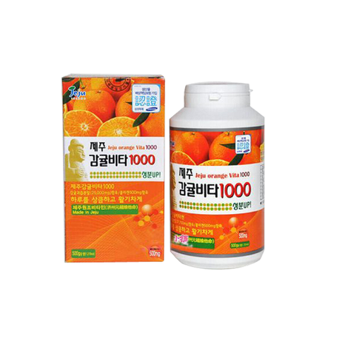 Viên Ngậm Bổ Sung Vitamin C Tăng Cường Đề Kháng Jeju Tangerine Vita 500mg