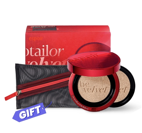 [Specical Gift] Phấn Nước Che Phủ Hoàn Hảo Espoir Pro Tailor Be Velvet Cover Cushion SPF 34 PA++ (Tặng lõi kèm túi)