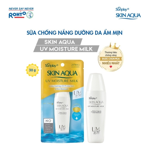 Sữa Chống Nắng Dưỡng Ẩm Sunplay Skin Aqua UV Moisture Milk SPF 50+/PA++++ 30g