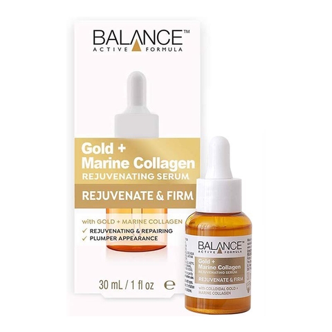 Tinh Chất Dưỡng Da Căng Bóng, Ngừa Lão Hóa Balance Active Formula Gold+ Marine Collagen Rejuvenating Serum 30ml