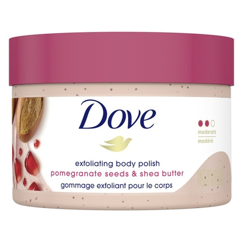 Tẩy Da Chết Body Dove Exfoliating Body Polish Hương Lựu Đỏ 298g -Bản Mỹ