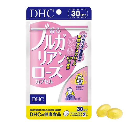 Viên Uống Thơm Cơ Thể DHC Bulgarian Rose 30 ngày 60 viên