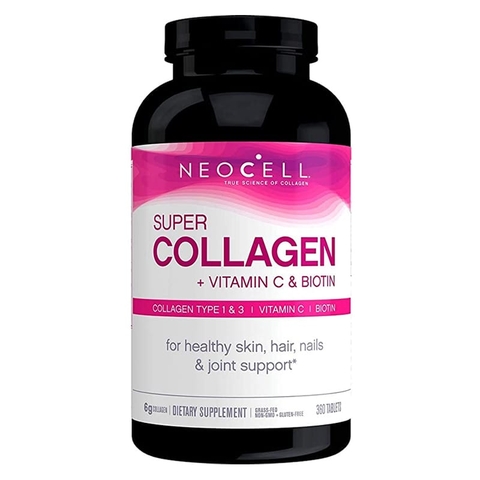 Viên Uống Đẹp Da, Tóc & Móng Neocell Super Collagen + C With Biotin 360 Viên