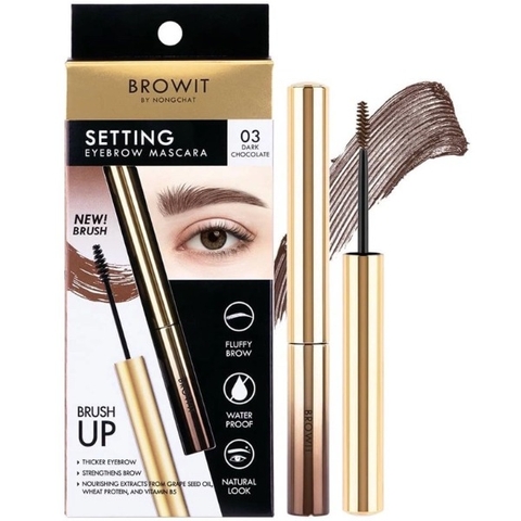 Mascara Chân Mày Chống Nước, Không Vón Cục Nongchat Setting Eyebrow 2g