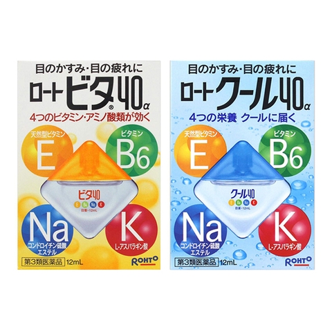 Nước Nhỏ Mắt Dịu Mắt, Chống Mỏi Mắt Rohto Vita 40 Nhật Bản 12ml