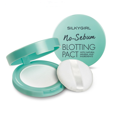 Phấn Phủ Khoáng Dạng Nén Kiềm Dầu Vượt Trội SilkyGirl No Sebum Blotting Pact 7g