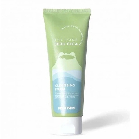Sữa Rửa Mặt Rau Má Pretty Skin The Pure Jeju Cica Cleansing Foam 150ml