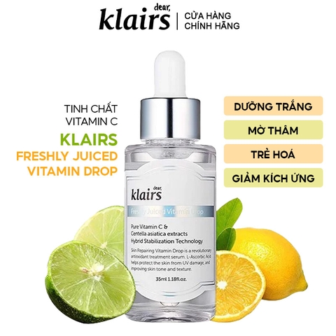 Tinh Chất Vitamin C Giúp Mờ Thâm Nám, Trắng Sáng Klairs Freshly Juiced Vitamin Drop 35ml